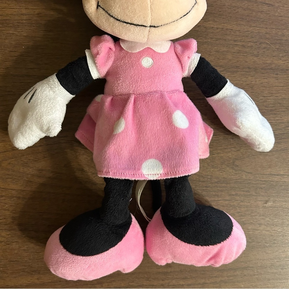 Disney Plush Minnie Mouse Pink Polka Dot Dress 18” - Picture 3 of 5